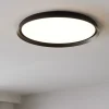Plafoniere Moderne-Selezionato da Mazzolaluce Plafoniera led 48w 2700k 4000k nera tonda moderna dimmerabile