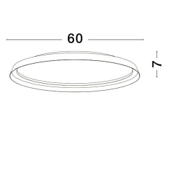 Plafoniere Moderne-Selezionato da Mazzolaluce Plafoniera led 48w 2700k 4000k nera tonda moderna dimmerabile