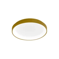 Plafoniere Moderne-Gea Luce Plafoniera led 30w 3000k krizia p-p oro tonda moderna