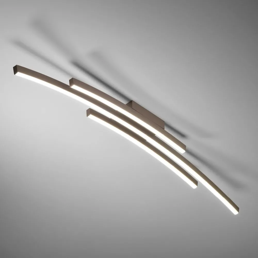 Plafoniere Moderne-Vivida International Plafoniera led 50w 3000k-4000k vivida bow sabbia design moderna