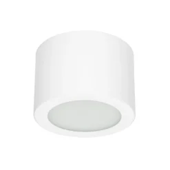 Plafoniere Moderne-Linea Light Plafoniera led 7w 3000k box sr bianca rotonda