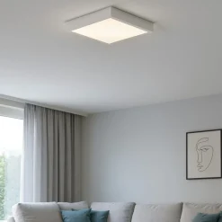 Plafoniere Moderne-Linea Light Plafoniera led 43w 3000k bianca box sq quadrata