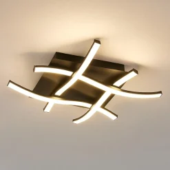 Plafoniere Moderne-Selezionato da Mazzolaluce Plafoniera led 34w 2800k marrone ossido design particolare