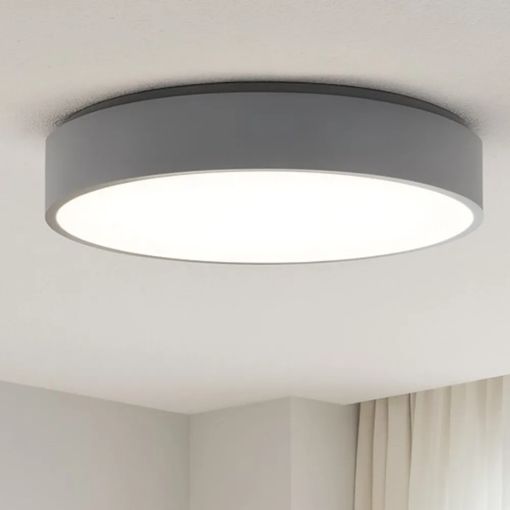 Plafoniere Moderne-Selezionato da Mazzolaluce Plafoniera led 42w 3000k moderna cerchio grigio