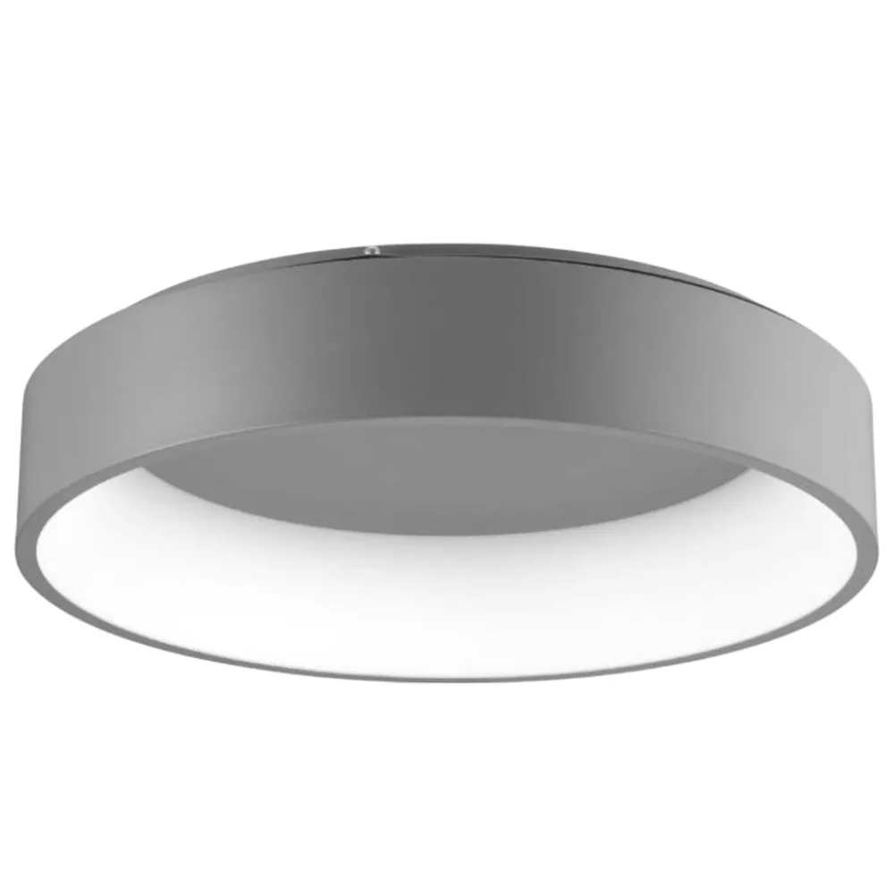 Plafoniere Moderne-Selezionato da Mazzolaluce Plafoniera led 42w 3000k moderna cerchio grigio