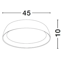 Plafoniere Moderne-Selezionato da Mazzolaluce Plafoniera led 40w 3000k nera effetto legno per cucina moderna