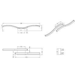 Plafoniere Moderne-Selezionato da Mazzolaluce Plafoniera led 10w 3000k nera moderna design