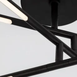 Plafoniere Moderne-Selezionato da Mazzolaluce Plafoniera led 30w 3000k nera per soggiorno