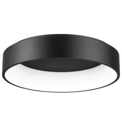 Plafoniere Moderne-Selezionato da Mazzolaluce Plafoniera led 42w 3000k nera rotonda