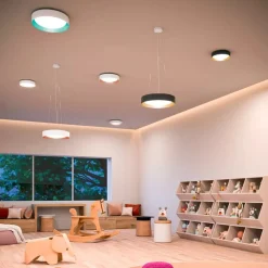 Plafoniere Moderne-Linea Light Plafoniera led 17w 3000k nero oro crew 2