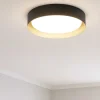 Plafoniere Moderne-Linea Light Plafoniera led 22w 3000k nero oro crew 2