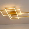 Plafoniere Moderne-Selezionato da Mazzolaluce Plafoniera led 55w 3000k oro design geometrico dimmerabile