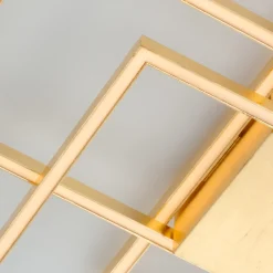 Plafoniere Moderne-Selezionato da Mazzolaluce Plafoniera led 55w 3000k oro design geometrico dimmerabile