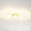 Plafoniere Moderne-Selezionato da Mazzolaluce Plafoniera led 30w 3000k oro design quadrata moderna