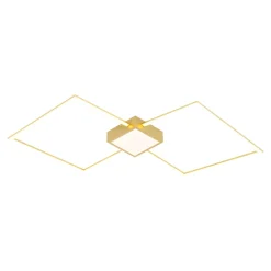 Plafoniere Moderne-Selezionato da Mazzolaluce Plafoniera led 30w 3000k oro design quadrata moderna
