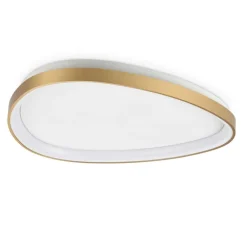 Plafoniere Moderne-Ideal Lux Plafoniera led 29w 3000k ottone gemini pl d061