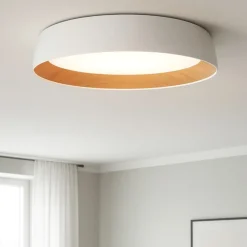 Plafoniere Moderne-Selezionato da Mazzolaluce Plafoniera led 40w 3000k per cucina bianca effetto legno
