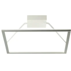 Plafoniere Moderne-Affralux Plafoniera led 63w 3000k quadrata bianca quattro