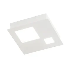 Plafoniere Moderne-IsyLuce Plafoniera led 12w 3000k quadrata bianca moderna