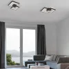 Plafoniere Moderne-Selezionato da Mazzolaluce Plafoniera led 19w 3000k quadrata nera design moderna