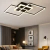 Plafoniere Moderne-Selezionato da Mazzolaluce Plafoniera led 25w 3000k quadrata nera dimmerabile moderna