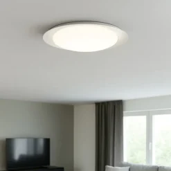 Plafoniere Moderne-Linea Light Plafoniera led 21w 3000k tonda bianca ip40 crew