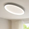 Plafoniere Moderne-Vivida International Plafoniera led 80w vivida lifering-o titanio 3000k 4000k dimmerabile