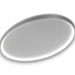 Plafoniere Moderne-Vivida International Plafoniera led 80w vivida lifering-o titanio 3000k 4000k dimmerabile