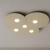 Plafoniere Moderne-Top Light Plafoniera 5 luci da cucina moderna cloud toplight sabbia