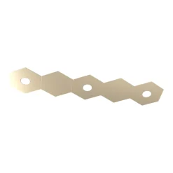 Plafoniere Moderne-Top Light Plafoniera 3 luci led + 2 piastre metallo sabbia design moderno