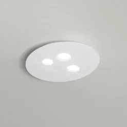 Plafoniere Moderne-Gea Luce Plafoniera luna moderna bianca