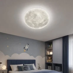 Plafoniere Moderne-Selezionato da Mazzolaluce Plafoniera luna led 22w 3000k dimmerabile con telecomando