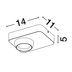 Plafoniere Moderne-Selezionato da Mazzolaluce Plafoniera macchina fotofrafica bianca led 9w 3000k
