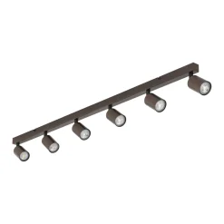 Plafoniere Moderne-Selezionato da Mazzolaluce Plafoniera marrone da cucina con faretti orientabili