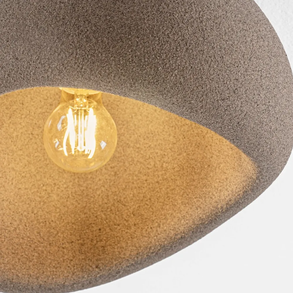Plafoniere Moderne-Selezionato da Mazzolaluce Plafoniera marrone wabi sabi 50cm design japandi