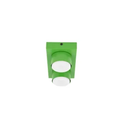 Plafoniere Moderne-Selezionato da Mazzolaluce Plafoniera mattoncino verde 2 luci per cameretta