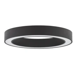 Plafoniere Moderne-Selezionato da Mazzolaluce Plafoniera moderna anello nero 60 cm led 48w cct 2700k a 4000k dimmerabile con telecomando app