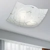 Plafoniere Moderne-Selezionato da Mazzolaluce Plafoniera moderna a vela in vetro satinato