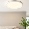Plafoniere Moderne-Top Light Plafoniera moderna bianca biemissione luce led 37w cct rotondo plana