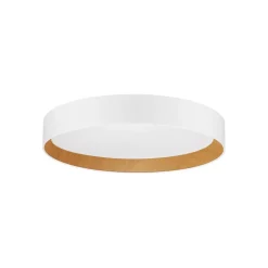 Plafoniere Moderne-Selezionato da Mazzolaluce Plafoniera moderna bianca 45cm legno led 40w 3000k dimmerabile