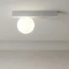 Plafoniere Moderne-Perenz Illuminazione Plafoniera moderna bianca con sfera snooky