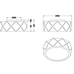 Plafoniere Moderne-Selezionato da Mazzolaluce Plafoniera moderna bianca design per interni