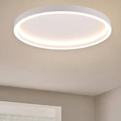 Plafoniere Moderne-Selezionato da Mazzolaluce Plafoniera moderna bianca led 3000k minimalista