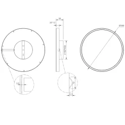 Plafoniere Moderne-Selezionato da Mazzolaluce Plafoniera moderna bianca led 3000k minimalista