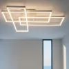 Plafoniere Moderne-Selezionato da Mazzolaluce Plafoniera moderna bianca led 3200k per salotto