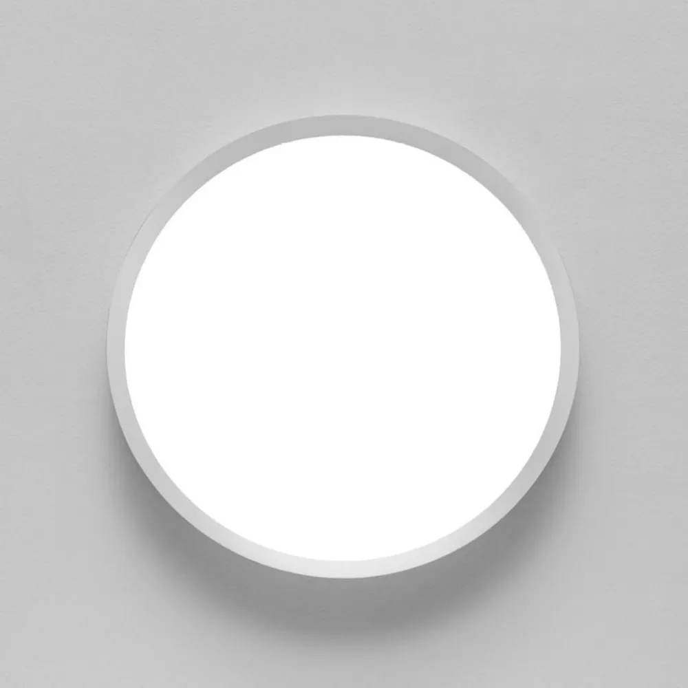 Plafoniere Moderne-Vivida International Plafoniera moderna bianca led 50w cct dimmerabile 60 cm vivida hera
