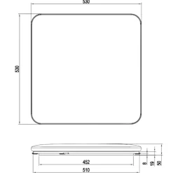 Plafoniere Moderne-Selezionato da Mazzolaluce Plafoniera moderna bianca led 4000k quadrata per ufficio