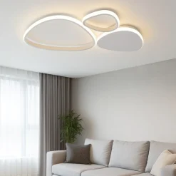 Plafoniere Moderne-Selezionato da Mazzolaluce Plafoniera moderna bianca led 3200k per camera da letto