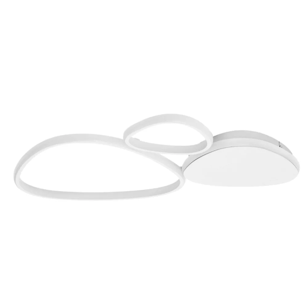 Plafoniere Moderne-Selezionato da Mazzolaluce Plafoniera moderna bianca led 3200k per camera da letto