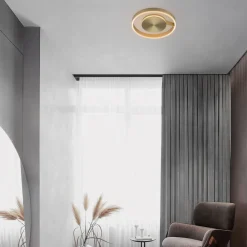 Plafoniere Moderne-Selezionato da Mazzolaluce Plafoniera moderna bronzo led 41w cct 2700k 3000k 4000k dimmerabile per camera da letto